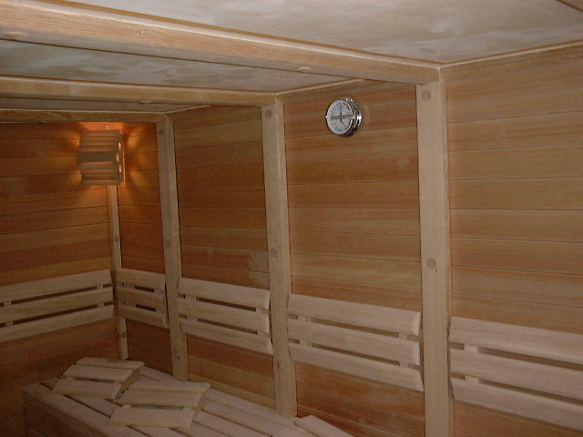 Koll Sauna Ofenummauerung  im Hotel Camp de Mar auf Mallorca (Balearen)